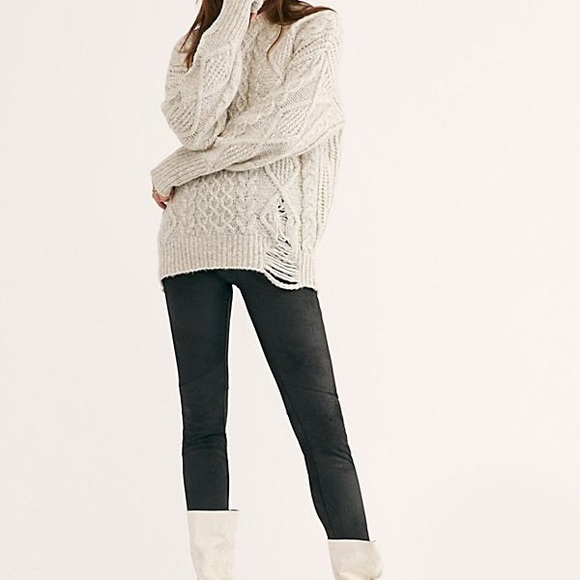 Free People Midnight Vegan Suede Skinny Pants - Picture 8 of 11